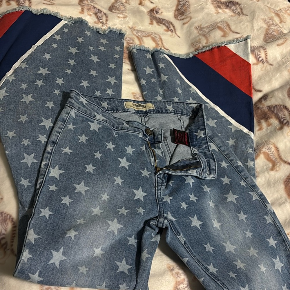 Rock & roll jeans with stars